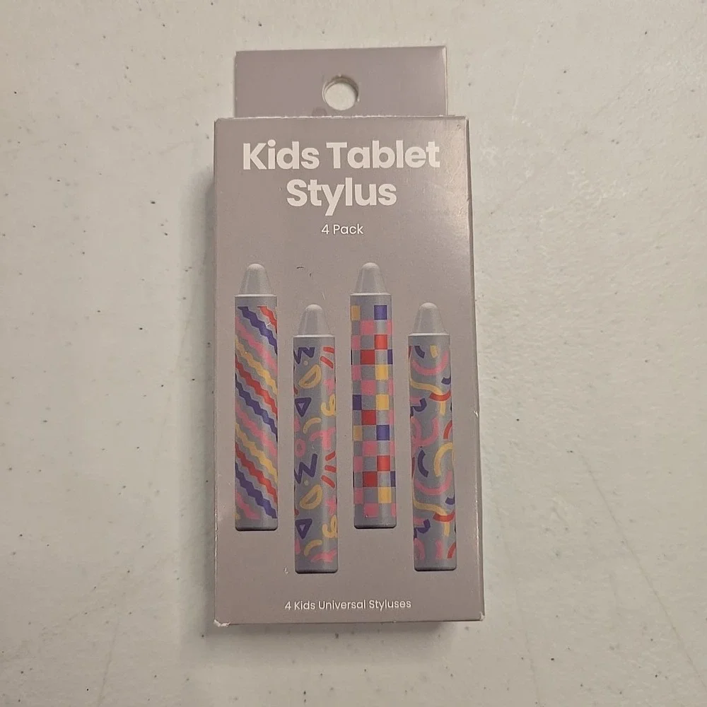 4 Pack Kid Friendly Stylus Pens for Touch Screens Kids Smart Watch Tablet IPad